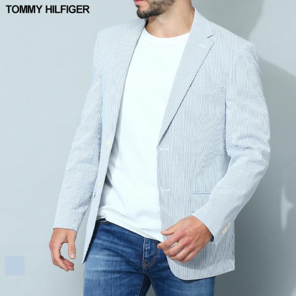 トミーヒルフィガー ジャケット TOMMY HILFIGER テーラード メンズ ストライプ ストレ...