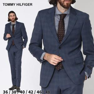 トミーヒルフィガー スーツ TOMMY HILFIGER チェック シングル ブランド ビジネス フォーマル ウール TMVASSARALE0113