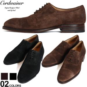 コードウェイナー Cordwainer シューズ ビジネスシューズ 革靴 メンズ 黒 クロ 茶色 スエード ブランド 靴 大きいサイズあり CWKELVINCHAR226｜zen