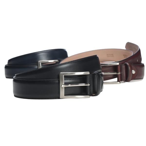 コードウェイナー メンズ ベルト Cordwainer レザー ピンバックル ビジネス フォーマル ...