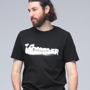 モンクレール MONCLER スプレーロゴ クルーネック 半袖 Tシャツ MC8C0001089AUG