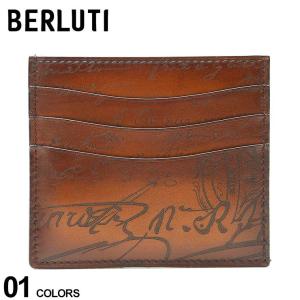 ベルルッティ カードケース メンズ Berluti カードホルダー ロゴ バンブー 財布 ウォレット 6CC スクリットレザー レザー 本革  BRN23573ML6