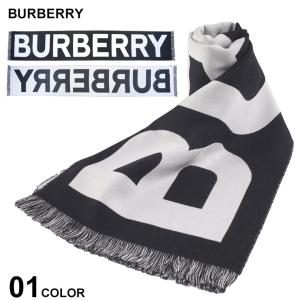 バーバリー マフラー BURBERRY レディース ストール ロゴ ウール ジャカードスカーフ フリンジ ブランド BBL8054214｜zen