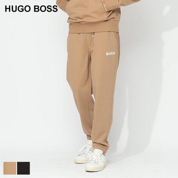 ヒューゴボス パンツ HUGO BOSS メンズ スウェットパンツ ロゴ プリント ブランド ボトム...