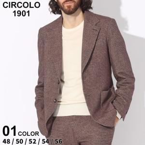 チルコロ ジャケット CIRCOLO 1901 メンズ テーラードジャケット ストレッチ ミニチェック シングル ブランド アウター CICN4114｜zen