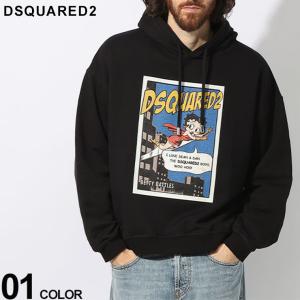 ディースクエアード パーカー DSQUARED2 メンズ スウェット 裏毛 BETTY プリント ブランド トップス D2GU0786S25551｜zen