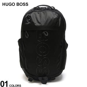 HUGO BOSS (ヒューゴボス) アウトラインロゴ コーティングベロア マルチポケット バックパック HB50513068｜ゼンオンライン