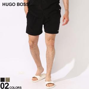HUGO BOSS (ヒューゴボス) BOSS BEACH テリータオル地 ストライプ ウエストコード ショートパンツ HB50515701｜zen