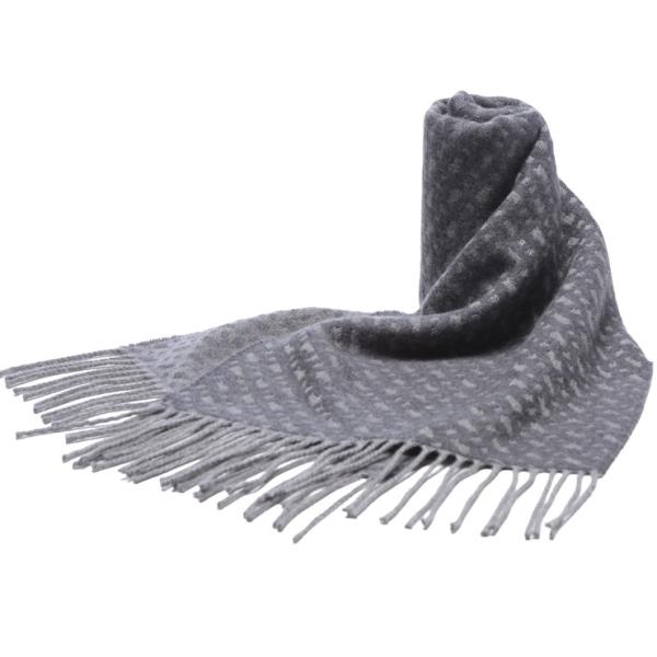 ヒューゴボス マフラー ストール HUGO BOSS メンズ BBモノグラム ロゴ ウール フリンジ...