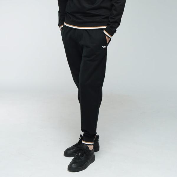 ヒューゴボス メンズ パンツ HUGO BOSS ロゴ リブライン スウェット パンツ HBU505...
