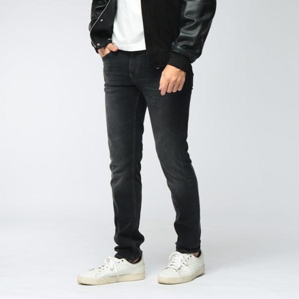 ヒューゴボス HUGO BOSS メンズ デニムパンツ ボトムス ブラックジーンズ Delaware...