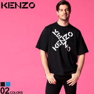 KENZO メンズ Tシャツ ケンゾー ロゴ プリント クルーネック 半袖 SPORT OVERSIZE ブランド トップス コットン オーバーサイズ KZFA65TS5024SJ｜zen