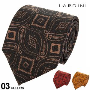 ラルディーニ LARDINI メンズ ウール シルク 総柄 ネクタイ ブランド ネクタイ タイ LDCRC8IP57124 2021AW｜zen