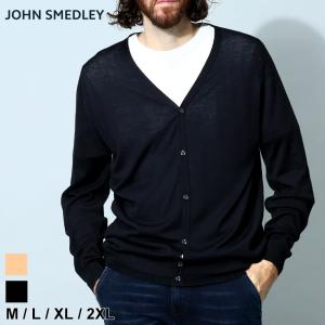 ジョンスメドレー メンズ カーディガン JOHN SMEDLEY トップス ニット カーデ 無地 コットン 綿 ウール混 JSCPETWORTH ブランド 2024_vt｜zen