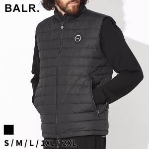 ボーラー ダウン BALR. メンズ ダウンベスト ジレ ロゴ クロ 黒 ブランド アウター スタンド 防寒 BA13711001｜zen