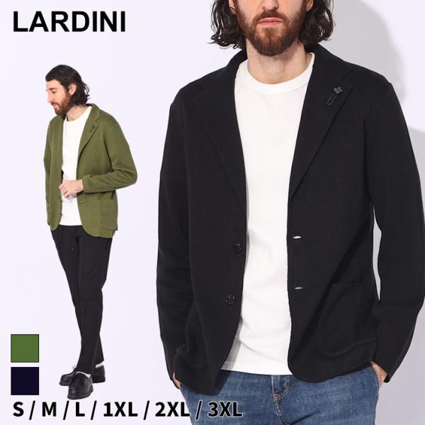 LARDINI (ラルディーニ) シングル 2ツ釦 コットンリネン ニット ジャケット LDLJM5...