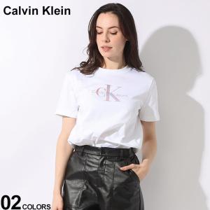 Calvin Klein (カルバンクライン) エンボスロゴ クルーネック 半袖 Tシャツ CKLJ20J223264｜zen
