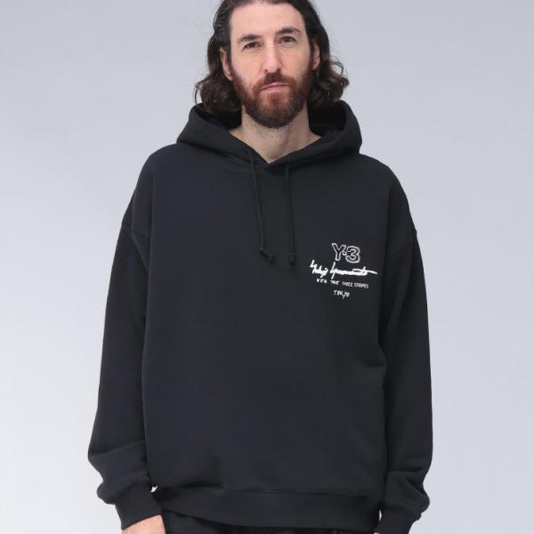 ワイスリー Y-3 メンズ 胸ロゴ プルオーバー パーカー GRAPHIC Y3KB2604