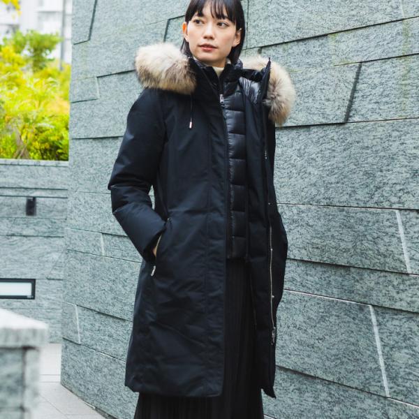 マッカージュ ダウンコート アウター レディース MACKAGE ファーフード ファー着脱可 SHI...