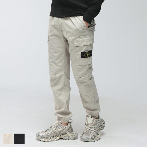 ストーンアイランド メンズ カーゴパンツ STONE ISLAND ロゴ ストレッチ ポケット カー...
