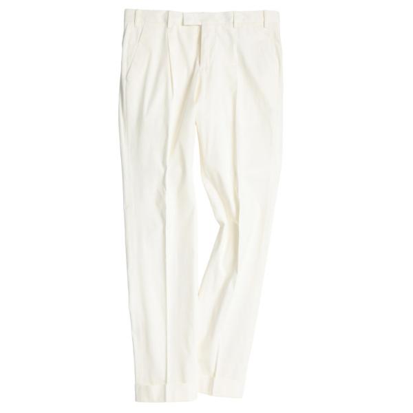 ピーティートリノ メンズ パンツ PT TORINO コットン ワンタック テーパード スラックス ...