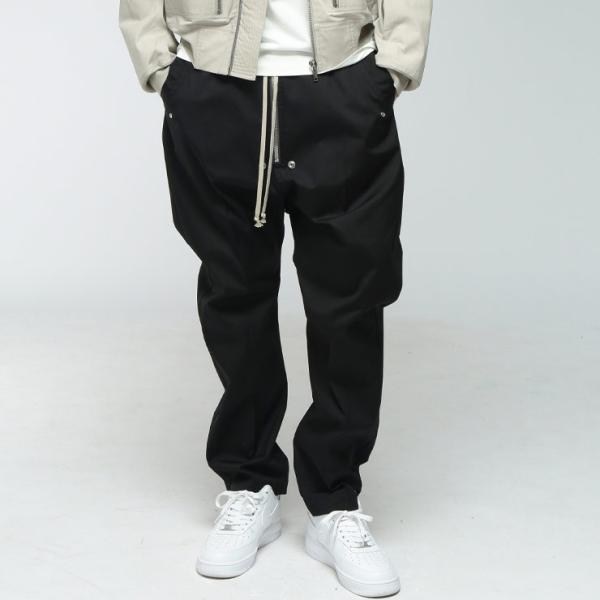 リックオウエンス メンズ パンツ Rick Owens テーパード ドローストリング パンツ BAL...
