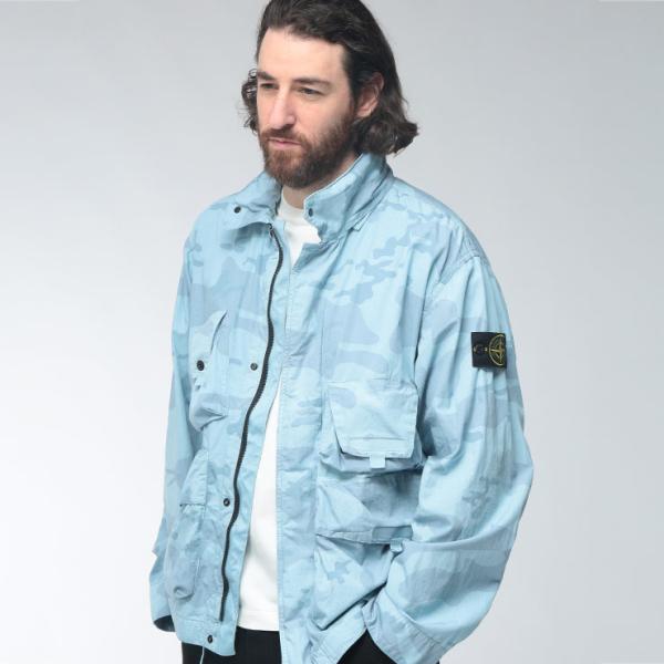 ストーンアイランド STONE ISLAND メンズ ジャケット フード収納 ナイロンブルゾン 迷彩...