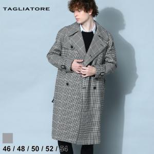 タリアトーレ メンズ コート TAGLIATORE ブランド トレンチコート ロングコート アウター 千鳥柄 ベルト フォーマル TGLENNIE120131｜zen