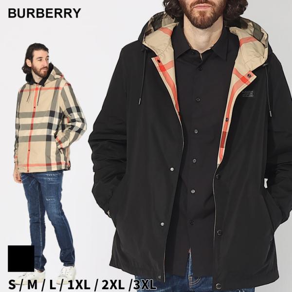 バーバリー アウター BURBERRY メンズ ジャケット チェック リバーシブル フーデッドジャケ...