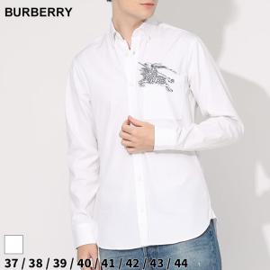 バーバリー シャツ メンズ BURBERRY 長袖シャツ モノグラムEKD コットン ブランド トップス コットン スリムフィット 大きいサイズあり BB8070502｜ゼンオンライン