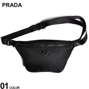 PRADA プラダ ボディバッグ 2VL005 ブラック ナイロン ウエスト
