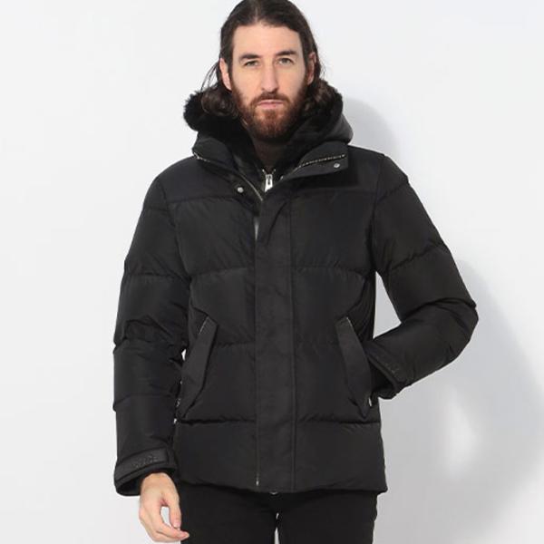 マッカージュ MACKAGE ムートンレイヤード フルジップ ダウンジャケット メンズ MKGRIL...