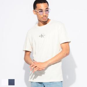 カルバンクライン Calvin Klein 半袖 Tシャツ メンズ ロゴ刺繍 クルーネック MONO LOGO CKJ30J325649