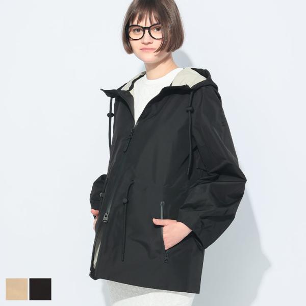 マッカージュ MACKAGE KALEA レインジャケット レディース ウエストドローコード付き M...