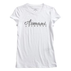 アルマーニ エクスチェンジ ARMANI EXCHANGE ニットシャツ レディース ネックロゴ シースルー 半袖 AELXW595AF12785 ARMANI EXCHANGE (アルマーニ エクスチェンジ ) ネックロゴ