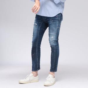 ディースクエアード メンズ DSQUARED2 ミディアム イージー レッドスポットウォッシュ バイカー ジーンズ デニムパンツ BIKER D2LB1735S30664
