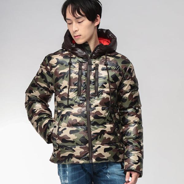 マッカージュ ダウン メンズ MACKAGE ダウンブルゾン カモフラージュ 迷彩 ダウンジャケット...