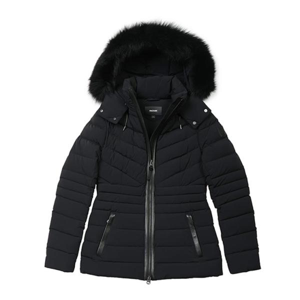 マッカージュ ダウン ブルゾン レディース MACKAGE ロゴ フォックスファー フルジップ ダウ...