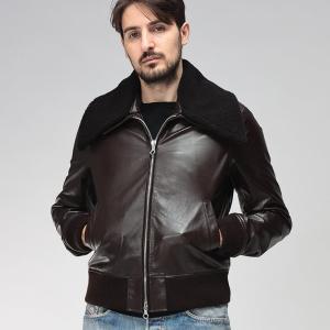 アワーレガシー レザージャケット メンズ OUR LEGACY ボアカラー フルジップ カーフレザー ボンバー ジャケット PHAROS BOMBER ファロスボンバー OLM4259PU