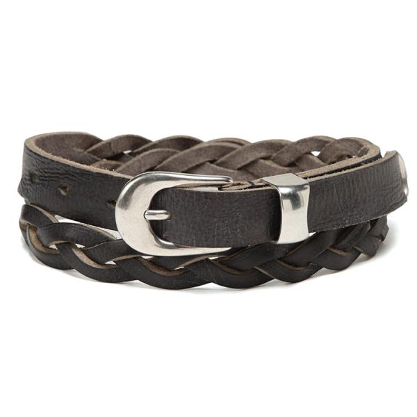 アワーレガシー ベルト メンズ OUR LEGACY 2cm 編み込み カーフレザー ベルト BRA...