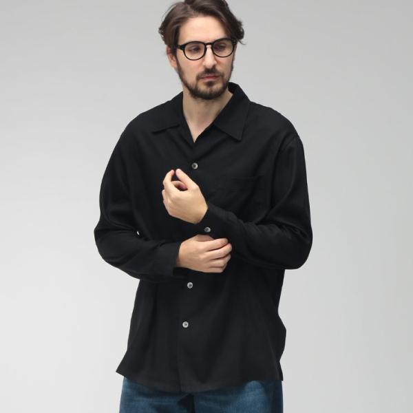 アワーレガシー OUR LEGACY メンズ シャツ 長袖 無地 ポケット Yシャツ Draping...