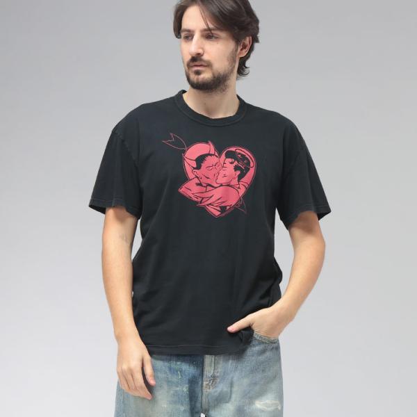 アワーレガシー OUR LEGACY メンズ Tシャツ 半袖 フロントプリント クルーネック カット...