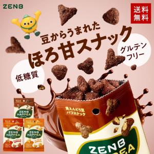 ZENB ゼンブハッピー 豆 パフスナック 3種6袋（カカオ・キャラメル・メープル） グルテンフリー お菓子 白 砂糖不使用 ダイエット 中の おやつ｜ZENB 公式ショップ Yahoo!店
