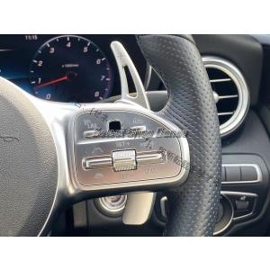 メルセデスベンツ Mercedes benz シルバー パドルシフト トリム パネル W177V117W247C118X118W205S205C205A205W213X247H247 C A CLA パドル ステアリング