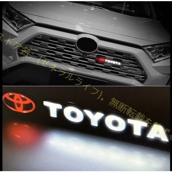 点灯確認済 トヨタ Toyota LED エンブレム グリルバッジ 光るエンブレム