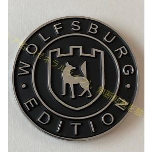 VW ウォルフスバーグエディション 3Dメタルステッカー エンブレム フォルクスワーゲン Wolfs...