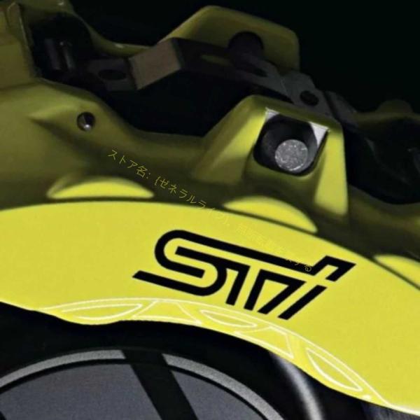 STI カスタム 耐熱デカール ステッカー  ブレーキキャリパー ドレスアップ SUBARU WRX...