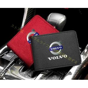 ボルボ VOLVO運転免許証革カバーメンズ用カバン 多機能 薄型バッグ銀行カード、便利軽い 2色可選