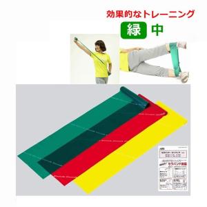 【リハビリ トレーニング ゴムバンド】セラバンド・ミニパック 緑　[中]【リハビリ  老人 ストレッチ 肩 腕】｜前後前ショップ ヤフー店