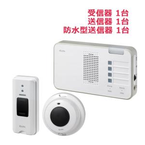 ELPA（エルパ） ELPA 4か所呼び出し+受信セット(受信機1台+送信機4台